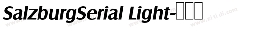 SalzburgSerial Light字体转换